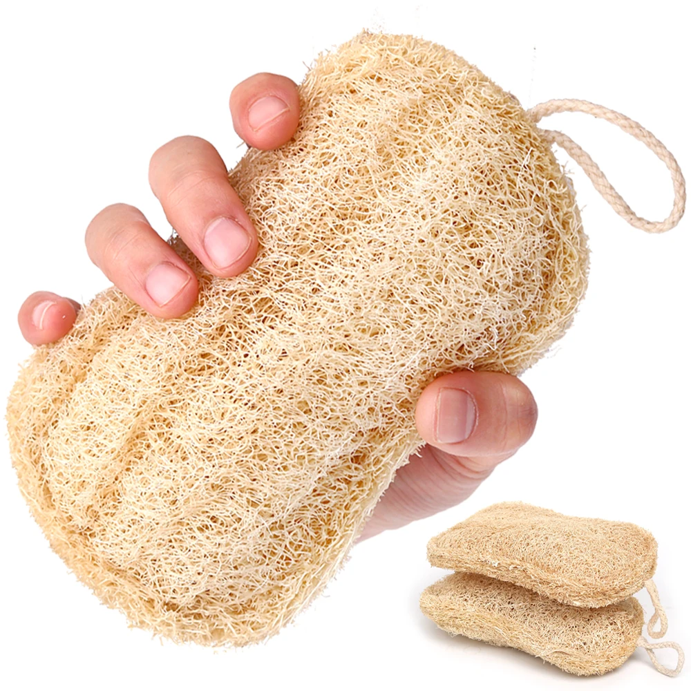 

New Ecological Kitchen Sponge Handmade Multilayer Natural Loofah Scrubber Anti-oil Dish Pot Cleaning Pad No Chemical Bleaching