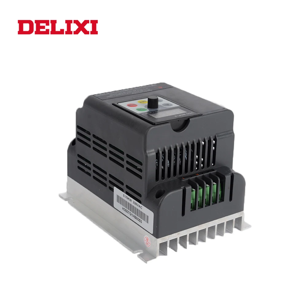 DELIXI DL350 2 кВт 220 В VFD однофазный вход в 3 фазы выходной преобразователь