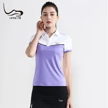 EAGEGOF Ladies Golf wear Short sleeve Summer Women's golf shirts anti-UV girl Sportswear fashion golf clothing