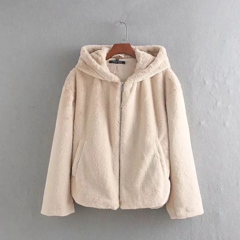 Ml48 Autumn New Products WOMEN'S Dress Long Sleeve Slimming Zipper Plush Coat
