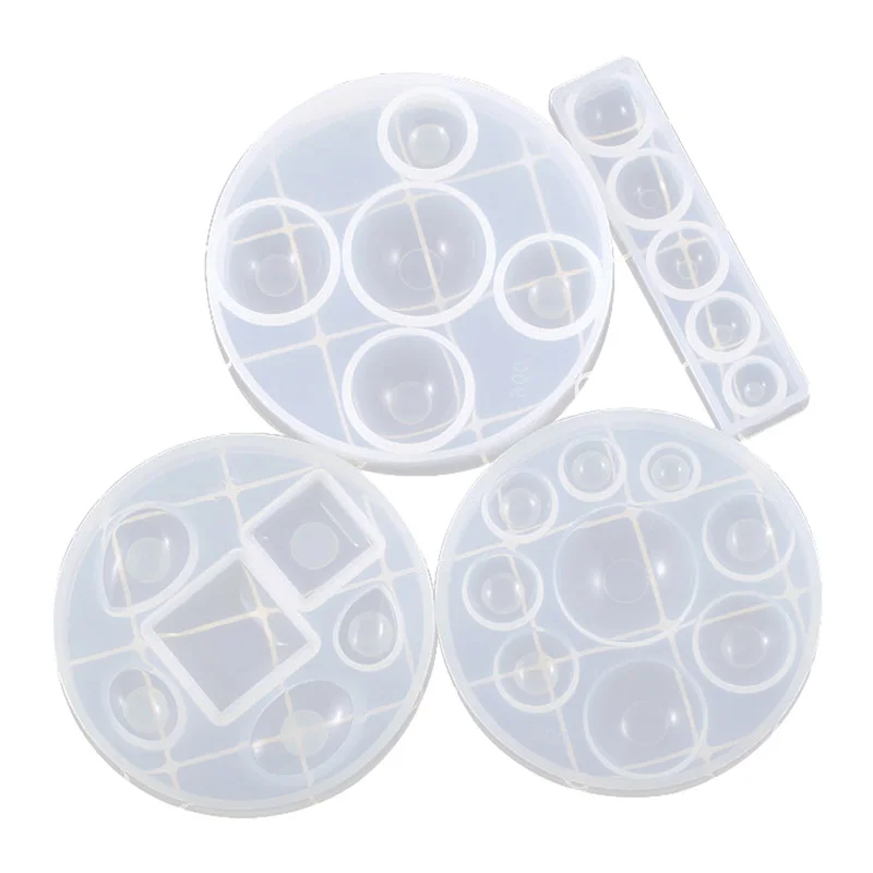 

Crystal Silica Gel Drop Mold Hemisphere Semi-Round Steamed Bread Round Time Gem Glass Handmade Diy Materials