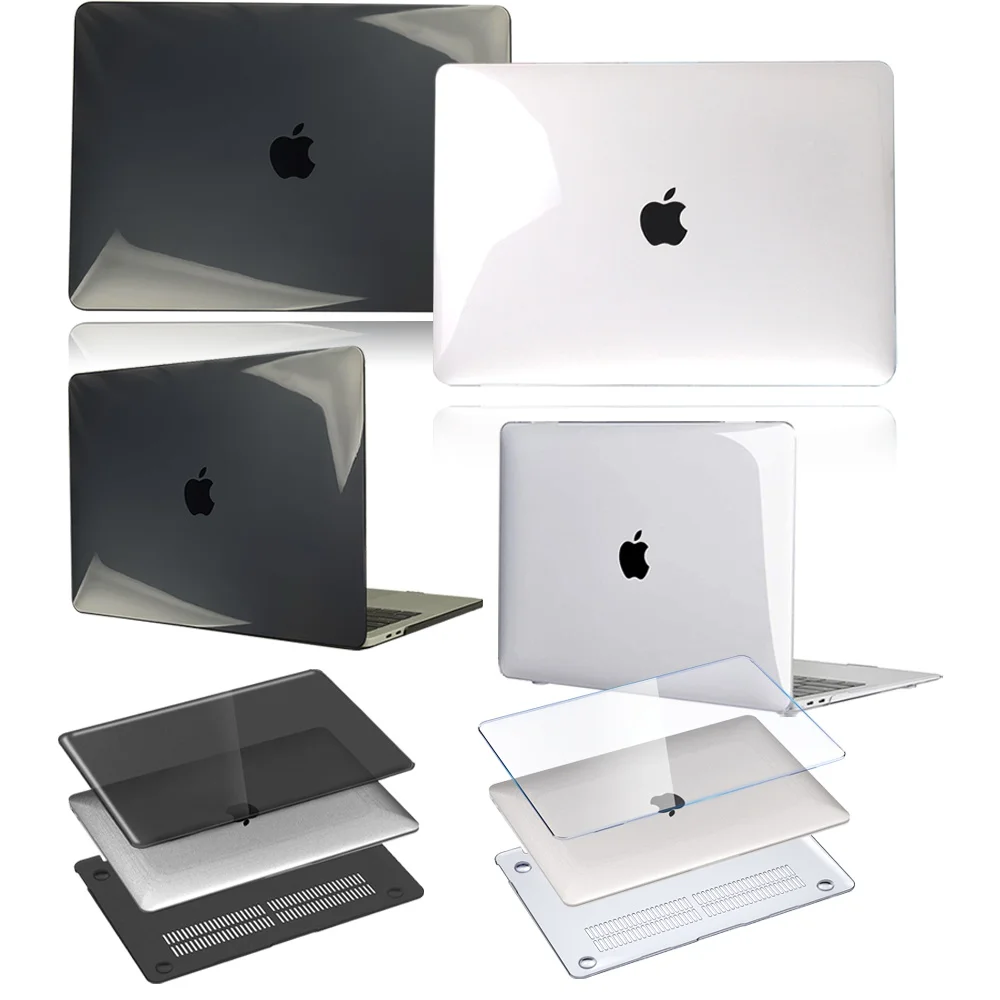 Per Macbook Air 13 A2337 M1 2020/Pro 13/15/16/Air 11/13/Macbook 12 "A1534 /A1342 Custodia Rigida Per Laptop In Cristallo Anticaduta