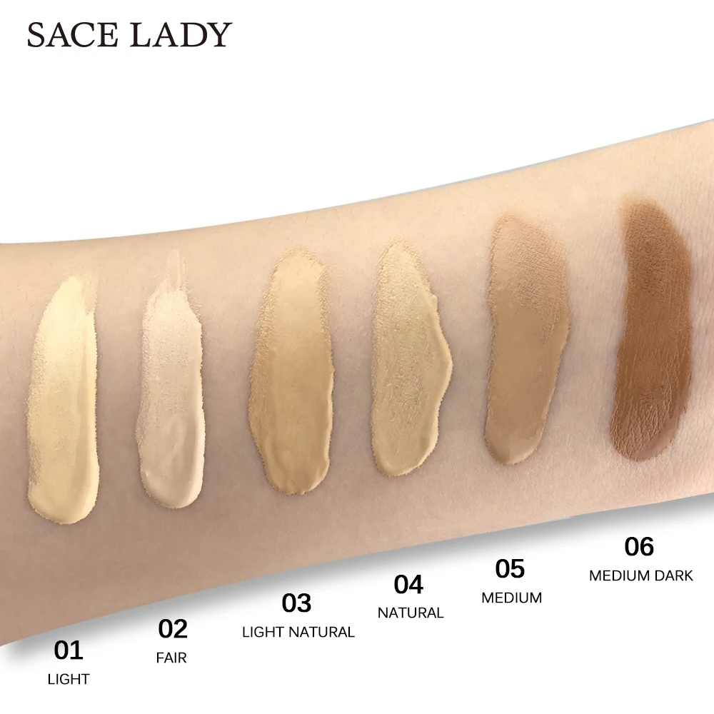SACE LADY основа для макияжа лица жидкое масло контроль база макияж темная кожа