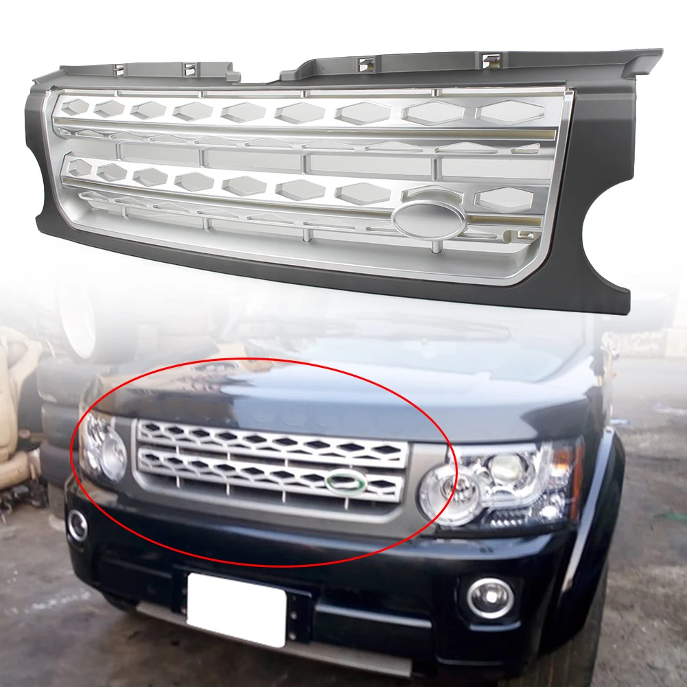 Discovery 3 Front Bumper Honey Comb Mesh Grille Grill For Land Rover LR3 L319 2005 2006 2007 2008 2009 ABS Car Parts | Автомобили и
