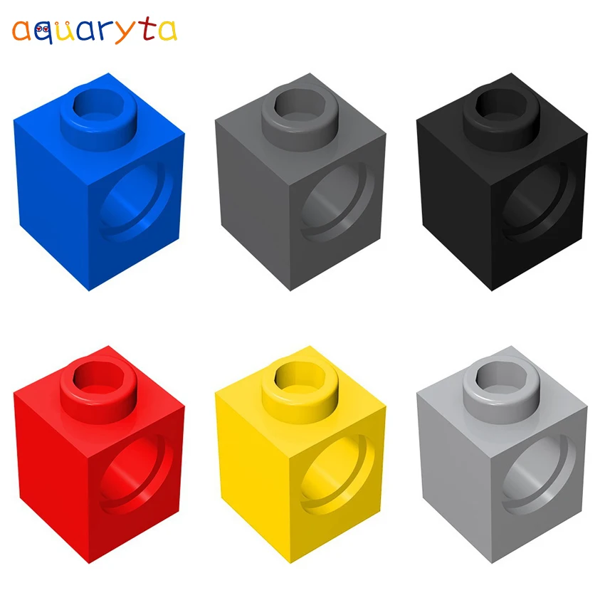 Aquaryta Building Blocks Technology Parts 1X1 Brick With 1 Hole Compatibile 6541 Diy Assemblaggi Particelle Giocattoli Creativi Per Bambini