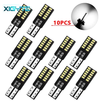 

10pcs T10 Led Auto Lamp Car From CANBUS W5w 1146 24smd 8W 6000K Light Emitting Diodes Independent Bulb Excellent Producto White