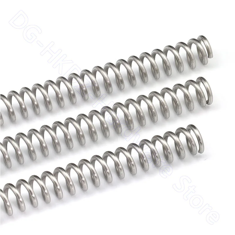 0.3mm-4mm Length 305mm 304 Stainless Steel Spring Compression Pressure Springs 