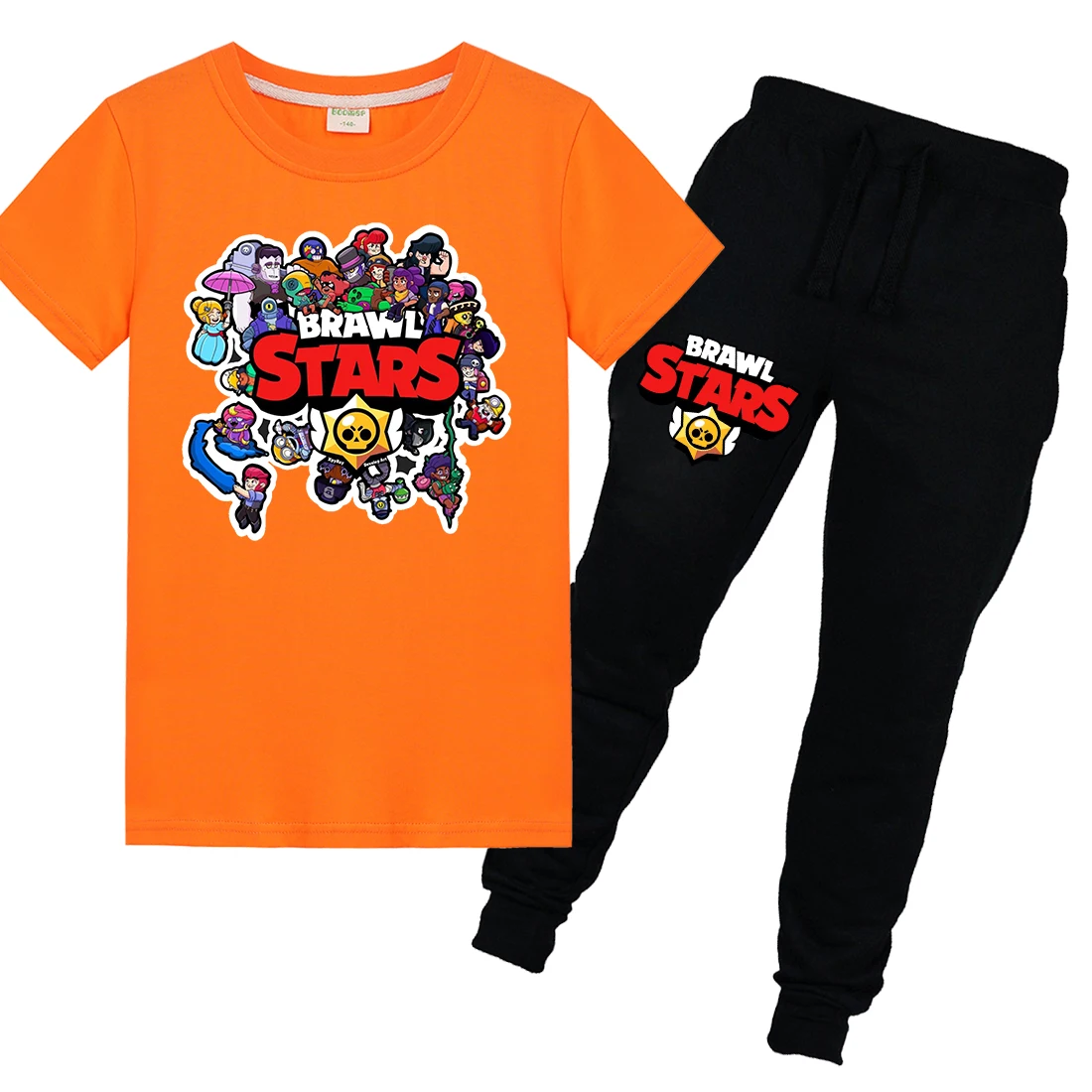 2 шт./компл. съемки с изображением популярной игры Leon Спайк Повседневная футболка черные брюки спортивный костюм унисекс спортивные костюмы для Одежда для тинейджеров