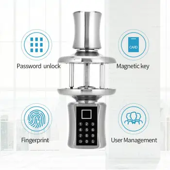 

Electronic Door Lock Smart Lock Intelligent Key Lock Cylinder Biometric Fingerprint Code Scanner with Digital Keypad
