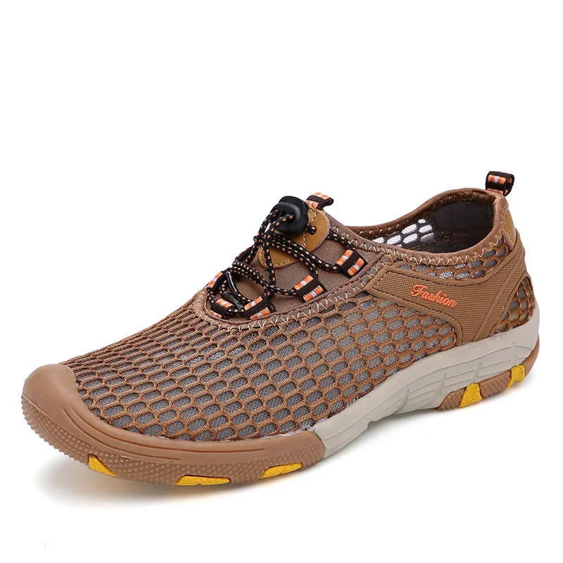 Summer New Style Outdoor Climbing Boots Men Mesh Hiking Shoes MEN'S Casual Shoes Anti-slip Breathable Hollow out