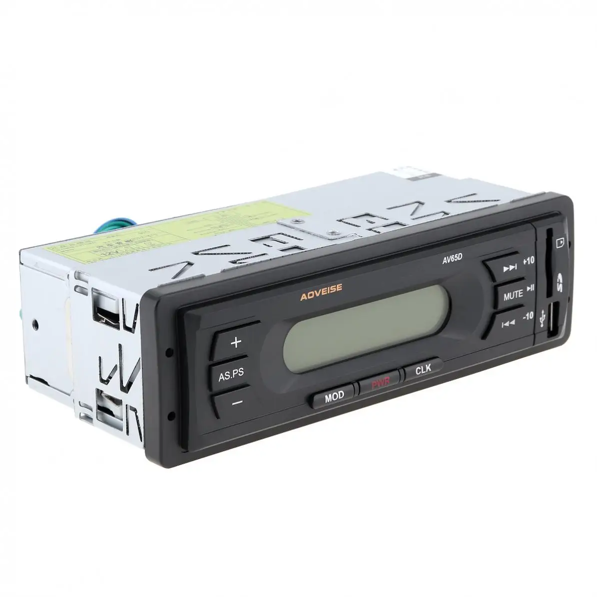 AV65D 12 В lcd автомобильный аудио стерео радио с функцией отключения звука USB SD MP3 мультимедийный музыкальный плеер FM радио