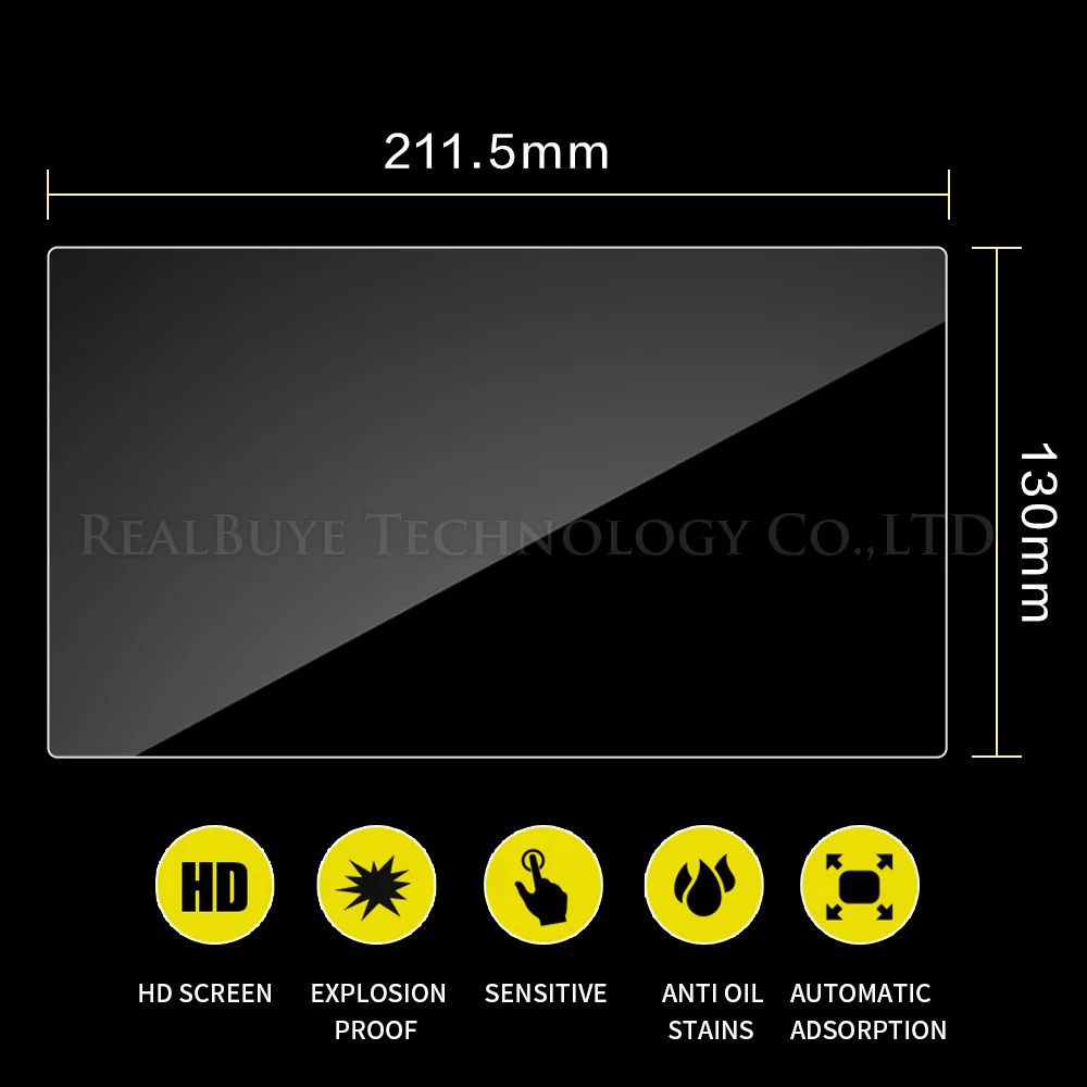 

Tempered glass for Car GPS Navigation Multimedia Screen 211.5*130MM 214*130MM 214*97MM 215*120MM 216*142MM 216*145MM 220*105MM