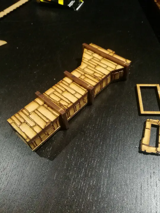 Японский городской дом для gloomhaaven War столешница игры Boltaction деревянная модель молоток PP Infinity TRPG настольная RPG деревянная панель