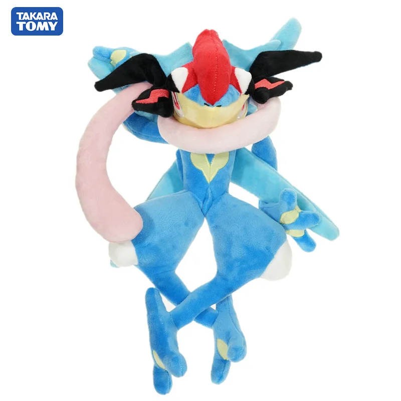 Takara Tomy 30cm Greninja Pokemon Plush Lovely Juvenile Version Evolution Toy Hobby Collection Doll Kawaii Gift for Girl Kids
