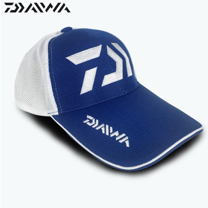 Взрослая Мужская Регулируемая дышащая рыболовная шляпа Япония Солнцезащитная спортивная бейсбольная шляпа шляпы для рыбалки черная специальная Рыболовная Шапка - Цвет: Dark Blue