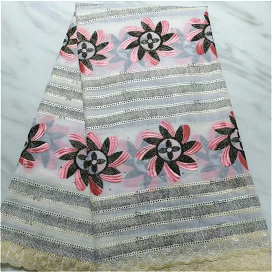 Швейцарская вуаль кружева в швейцарском стиле высокое качество хлопок сухая кружевная ткань горячая Распродажа модная женская ткань из Дубая 5 ярдов/партия