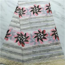 Швейцарская вуаль кружева в швейцарском стиле высокое качество хлопок сухая кружевная ткань горячая Распродажа модная женская ткань из Дубая 5 ярдов/партия