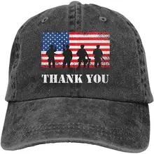Мужская и Женская бейсбольная кепка с американским флагом «Спасибо ветеранам», джинсовая кепка для папы, Кепка водителя грузовика