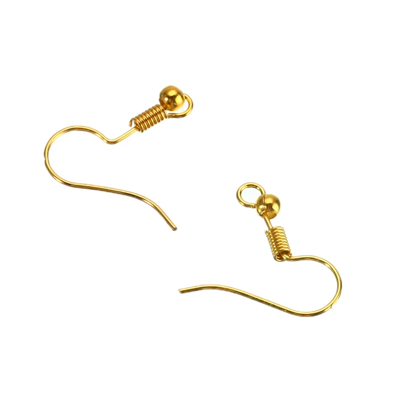 

100pcs/set Ear Wires Ear Hook Gold Silver Bronze Black Plated Hooks Earrings For DIY Jewelry Making Findings Accessories