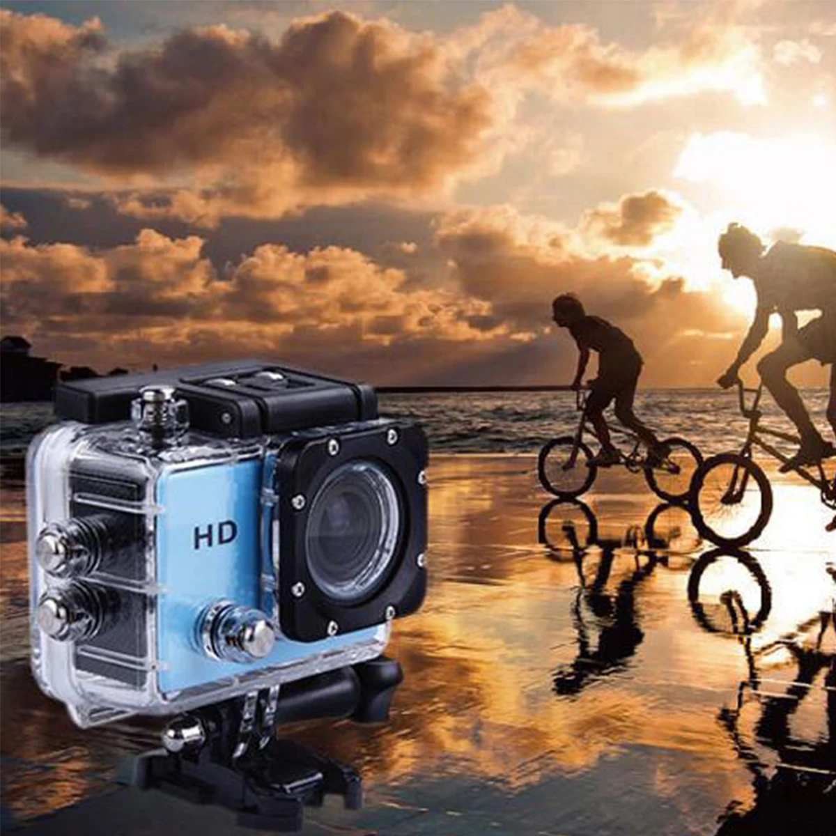 SJ4000 Freestyle 2inch LCD 1080P Full Action Camera 30 Meters Waterproof DV Sports Helmet SJcam DVR00 | Электроника