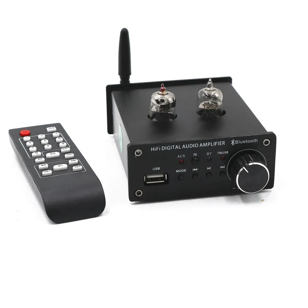 M7 Bluetooth 4,2 6J1 или GE5654 вакуумный ламповый предусилитель поддержка USB MP3 музыкальный плеер без потерь TDA7377 35 Вт+ 35 Вт аудио усилитель