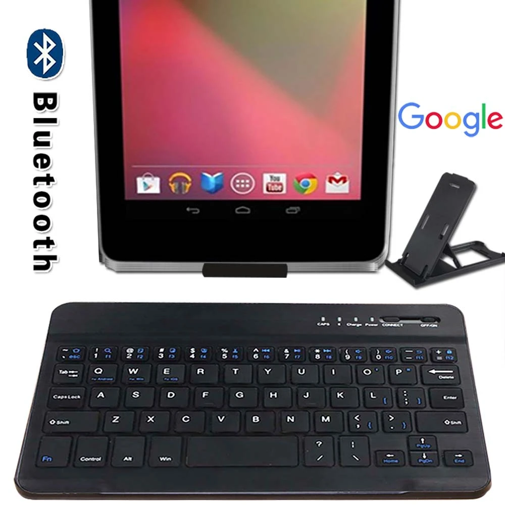 Portable Bluetooth Keyboard For Google Nexus 7 1st Gen 2012 2nd Gen 2013 Tablet Laptop Wireless Bluetooth Keyboard Bracket Tablet Keyboards Aliexpress