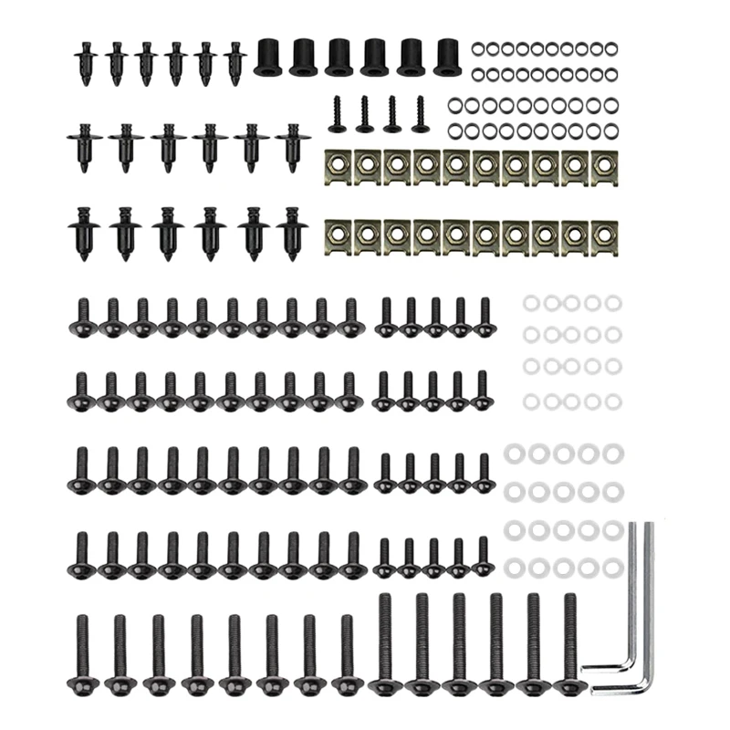 201PCS Universal Motorcycle Fairing Bolts for Suzuki GSXR 600 750 1000 | Автомобили и мотоциклы