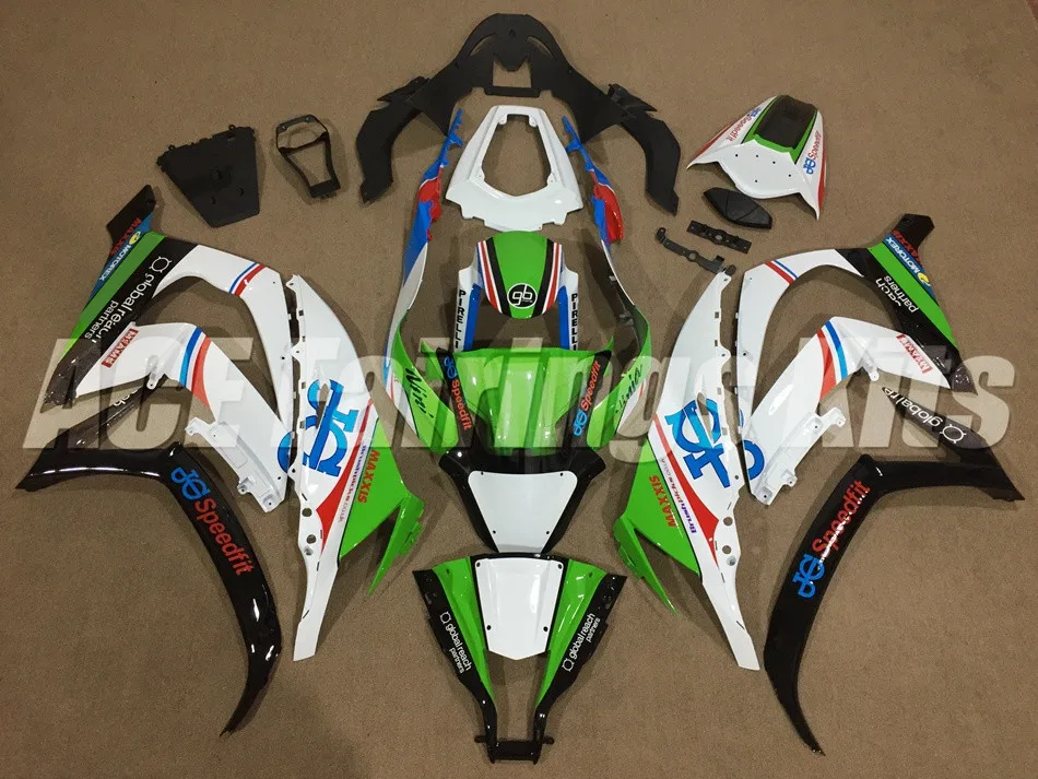 ABS Обтекатели комплект подходит для kawasaki Ninja ZX10R 2011 2012 2013 полный набор 11-15 10R Hot горячая Распродажа стиль
