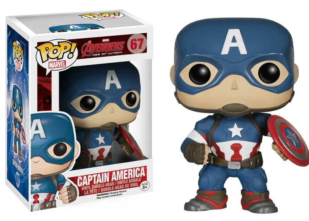 Funko pop с изображением героев фильма Марвел Мстители Железный человек Капитан Америка Тора, Халка Локи "Человек-паук" Фигурки Коллекционная модель игрушки подарок - Цвет: 67 with box