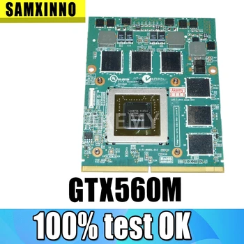 

SAMXINNO Original GTX560M Video Card with X-Bracket For DELL M17X M18X MSI 16F1 16F2 N12E-GS-A1 DDR5 1.5G Display Graphic Card