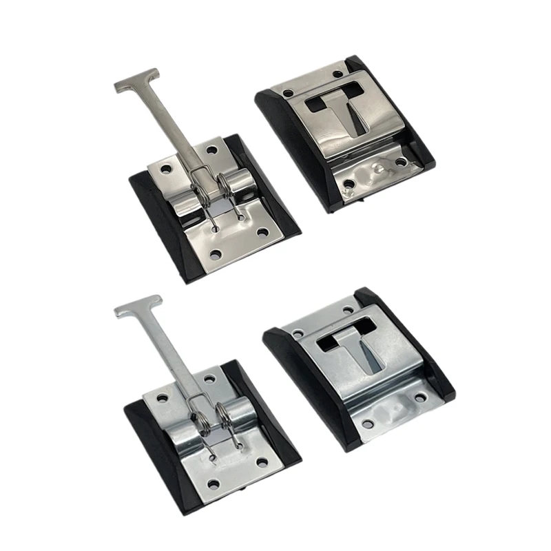 CVP RV Trailer Door holders Stainless Steel T-style Catch Entry Catches For Motorhome Camper Accessories Caravan Components