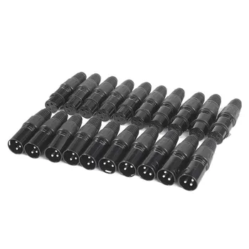 

20Pcs 3Pin Xlr Male To Female Microphone Extension Cable Microphone Cables Plug o Socket Mic o Connector Adapter