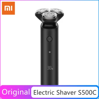 

XIAOMI MIJIA Electric Shaver S500 Portable Flex Razor 3 Head Dry Wet Shaving Washable beard trimmer trimer intelligent low noise
