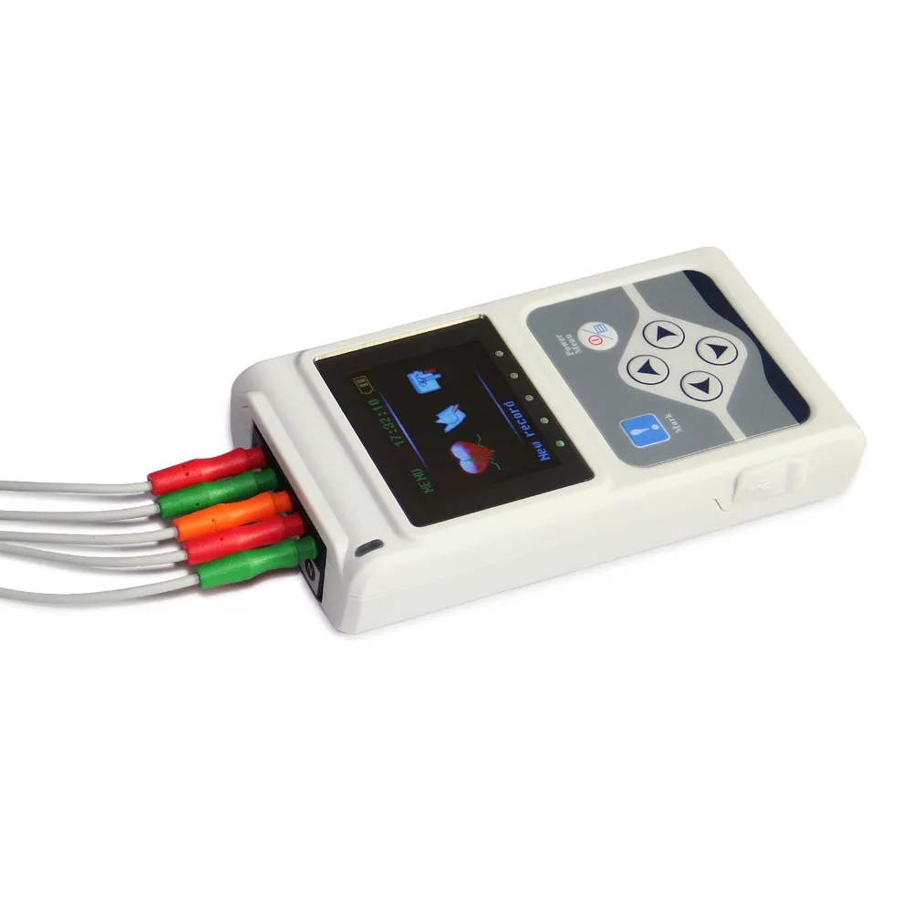 Рождественская Акция! 3 канала записываемая машина ЭКГ Холтер система мониторинга Тестер монитор здравоохранения TLC9803