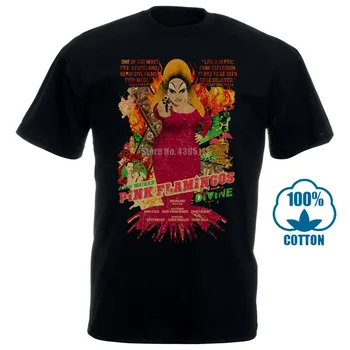 

Mens Black T Shirt Pink Flamingos John Waters Divine Drag Queen Movie S 5Xl 011573