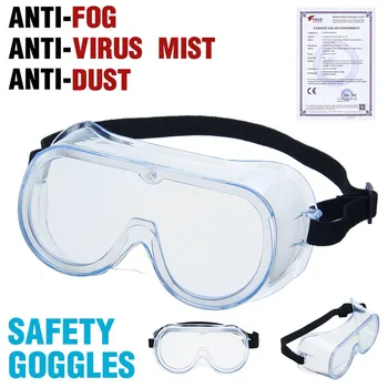 

Medical Safety Glasses Work Anti Dust Eye Anti-Fog Antisand windproof Anti Dust Saliva Transparent Goggles Eye Protection