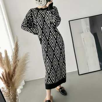 

2019 New Women Dress Plus Long Print Dress Plus Size Long Dress Ladies Casual Fashion Dress Women Autumn Winter Dresses