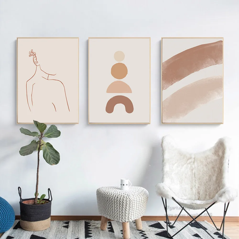 Abstract-Rainbow-Line-Posters-Modern-Mid-Century-Canvas-Painting-Terracotta-Boho-Geometric-Wall-Art-Print-Picture (1)