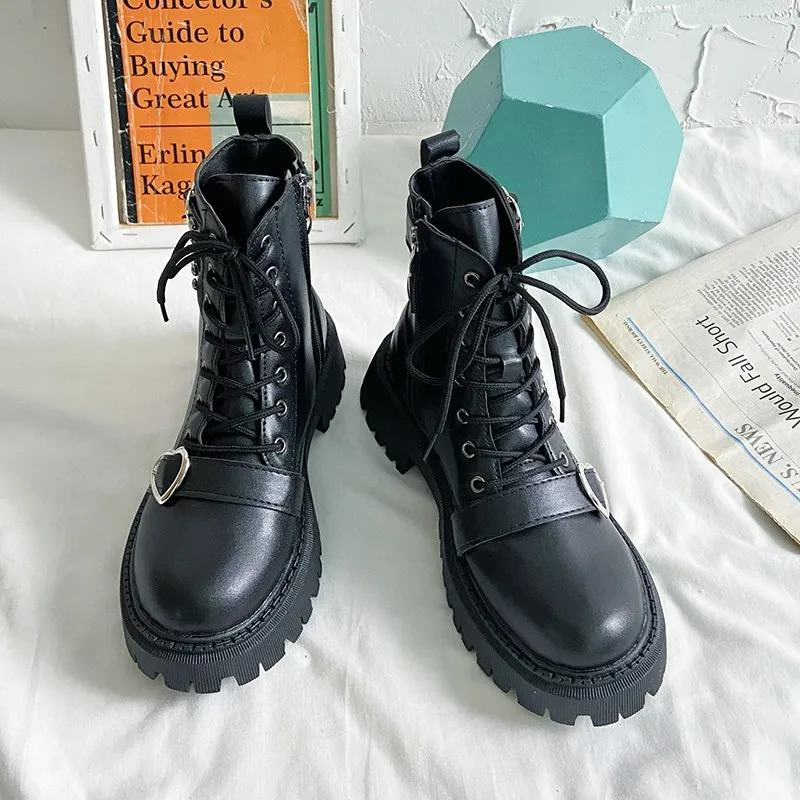 Women's Autumn Elastic Ankle Boots Flat 