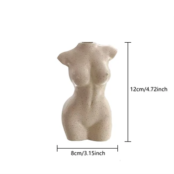 

Body Art Design Flower Vase Nude Female Sculpture Flower Vase Creative Hobby Vase Planting Machine Home Accessories Ornamental