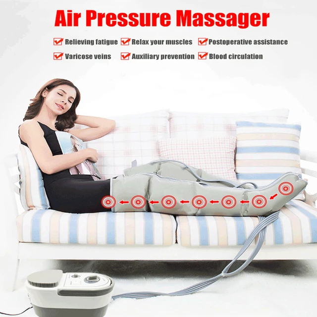 Air Wave Pressure Massager Continuous Compression Circulator Leg Arm Waist Leg Massageing Machine Muscles Relaxed Recovery Devic 1