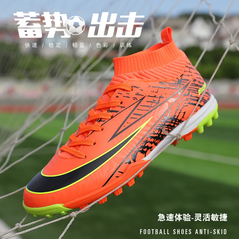Туфли футбольные для мужчин детские кроссовки дома с шипами оригинальные