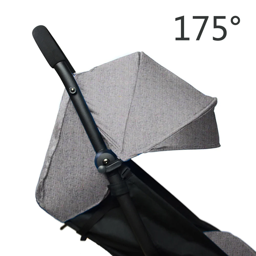line grey 175 градусов коляска козырек от солнца и подушка для Детское yoya Babyzen Йо-йо коляска Аксессуары покрытие для сидений капот тент укрытие - Color: line grey