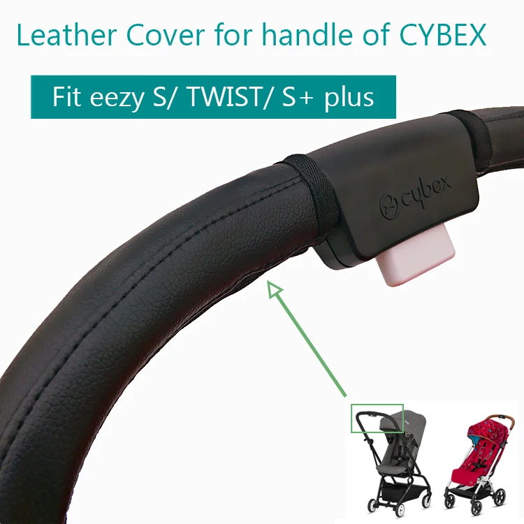 

Baby Stroller Accessories Leather Protective Case Cover of handle for CYBEX EEZY S S+ TWIST stroller