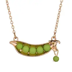 Циндао ювелирные изделия сад зеленый жемчуг горох брошь-стрючок ожерелье