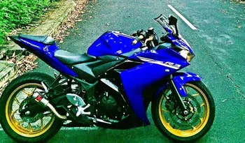 

3Gifts New ABS Motorcycle Fairing kit for YAMAHA YZF-R3 14 15 16 YZF R3 R25 2014 2015 2016 Full Fairings set custom black Blue