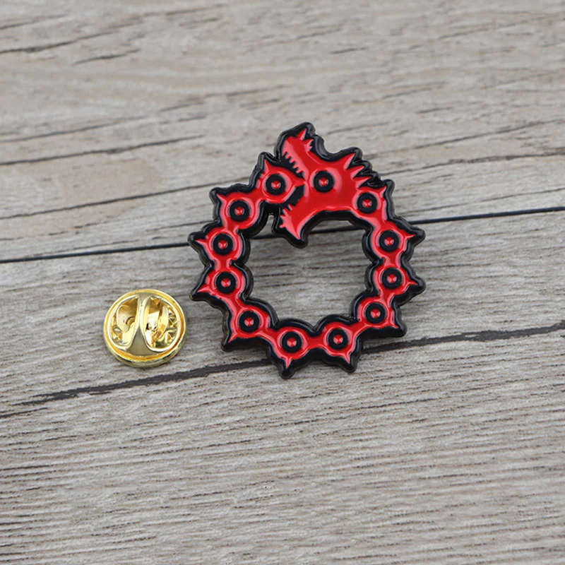 K625 The Seven Deadly Sins Pins металлические брошки и шпильки эмалированная булавка для значок для рюкзака брошь футболка воротник подарки на Хэллоуин