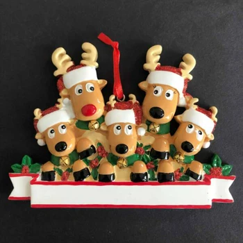 

Christmas Tree Decoration Reindeer Family 2-5 People,Xmas 2020 Elk Christmas Tree Hanging Pendant Family Christmas Tree Orname