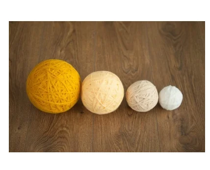 Новорожденные полнолуние Дети Рождество фотография помощник шерстяной шар фото реквизит комбинация из 4 групп реквизит