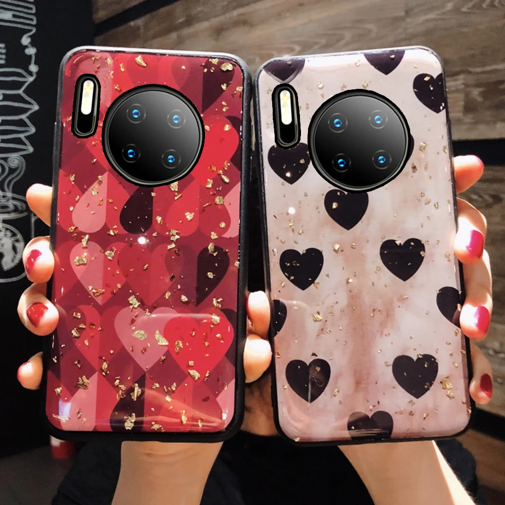 Мягкий чехол с блестками для телефона huawei mate 30 pro lite mate30 30lite 30pro силиконовые